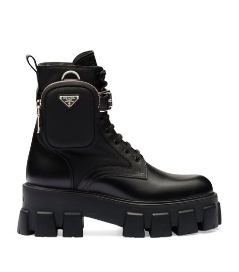 prada monolith short boots|Prada monolith boots sale.